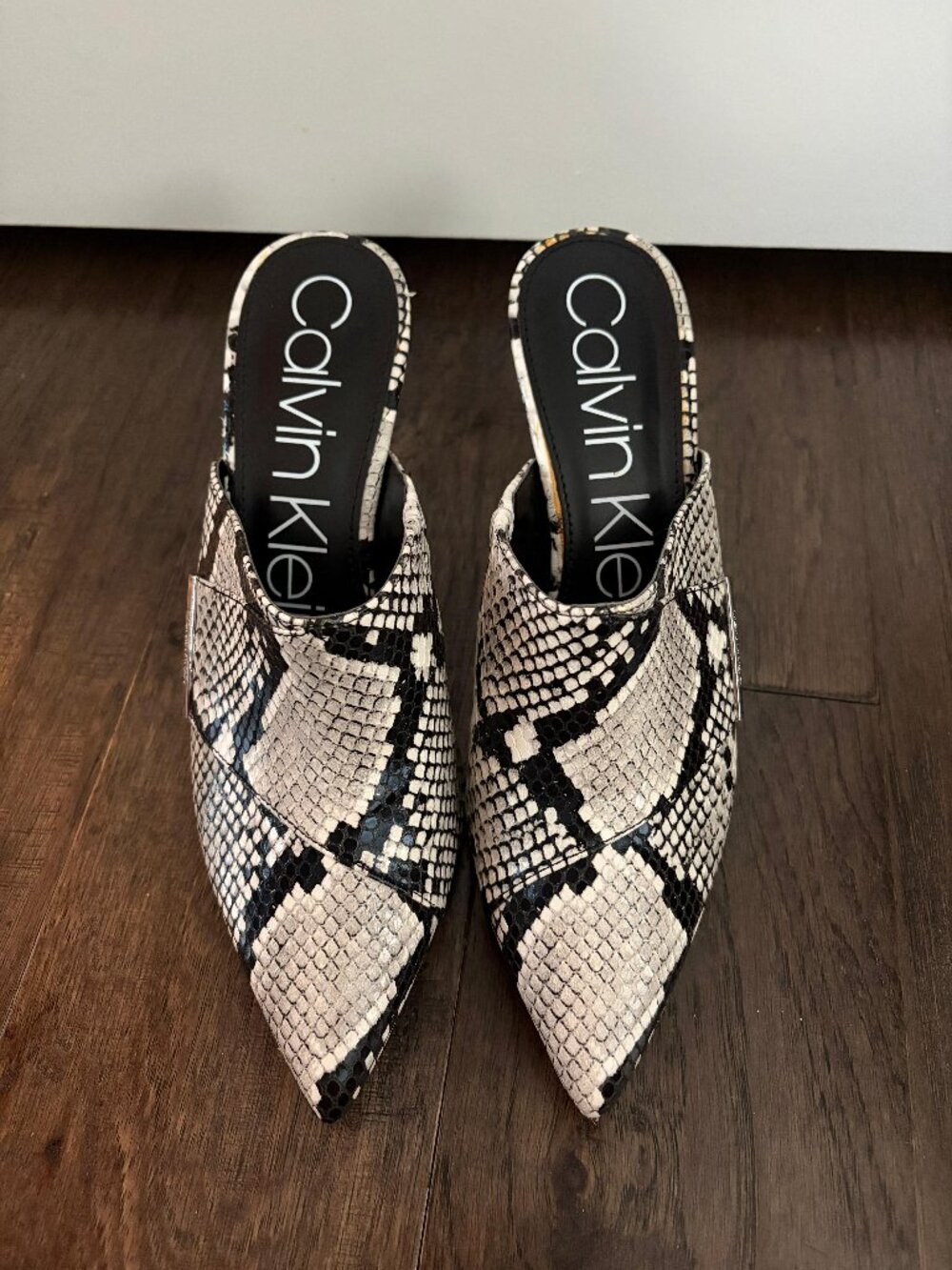 Women’s Calvin Klein Snake Print Heels 8.5